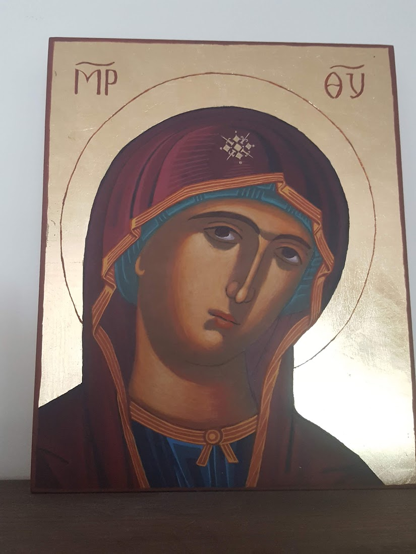 Ikona Matki Bożej - napisana przez Marzenę Jarocką