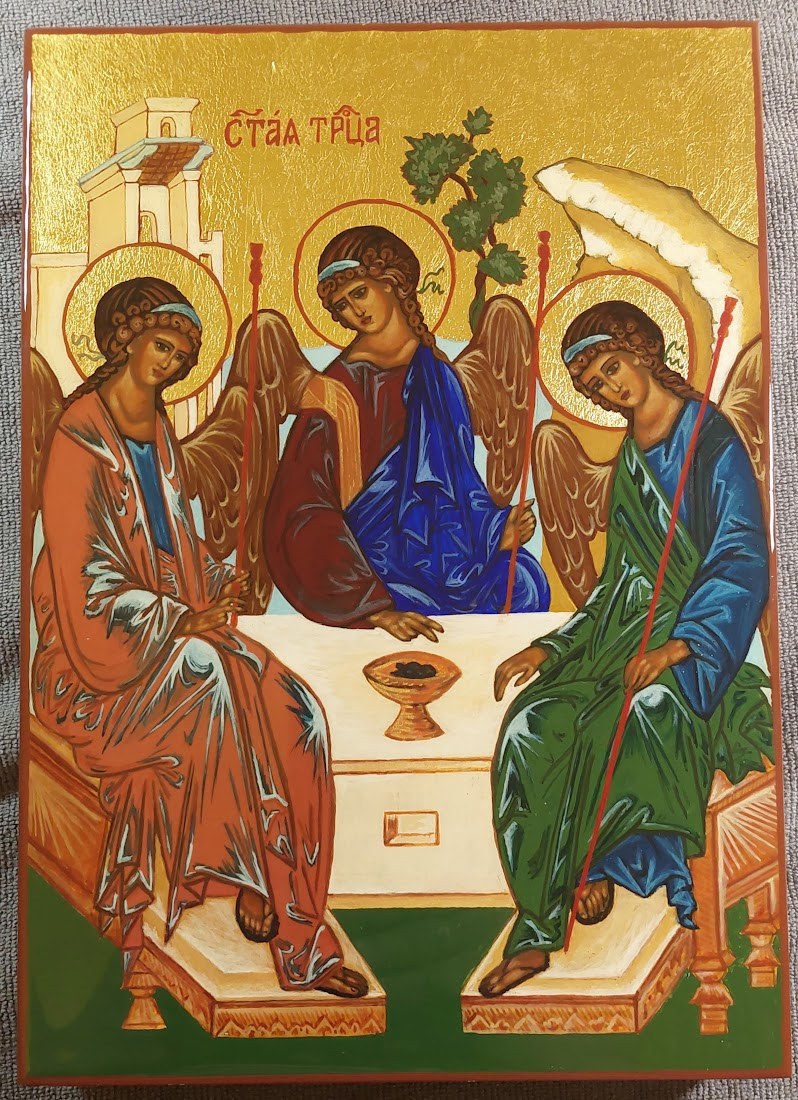 Ikona Świętej Trójcy Rublowa - napisana przez Marzenę Jarocką